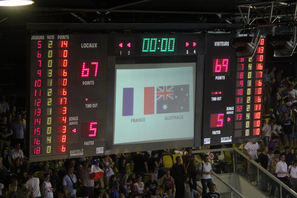 france-australie tableau d'affichage final.