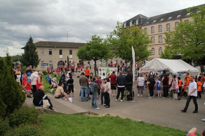 la foule sur le site.