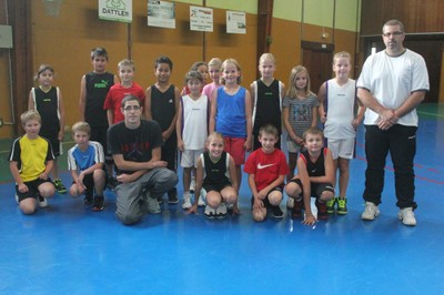 Le groupe des poussins/poussines du basket-club CSSPP Waldighoffen