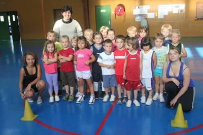 Le groupe du baby-basket.