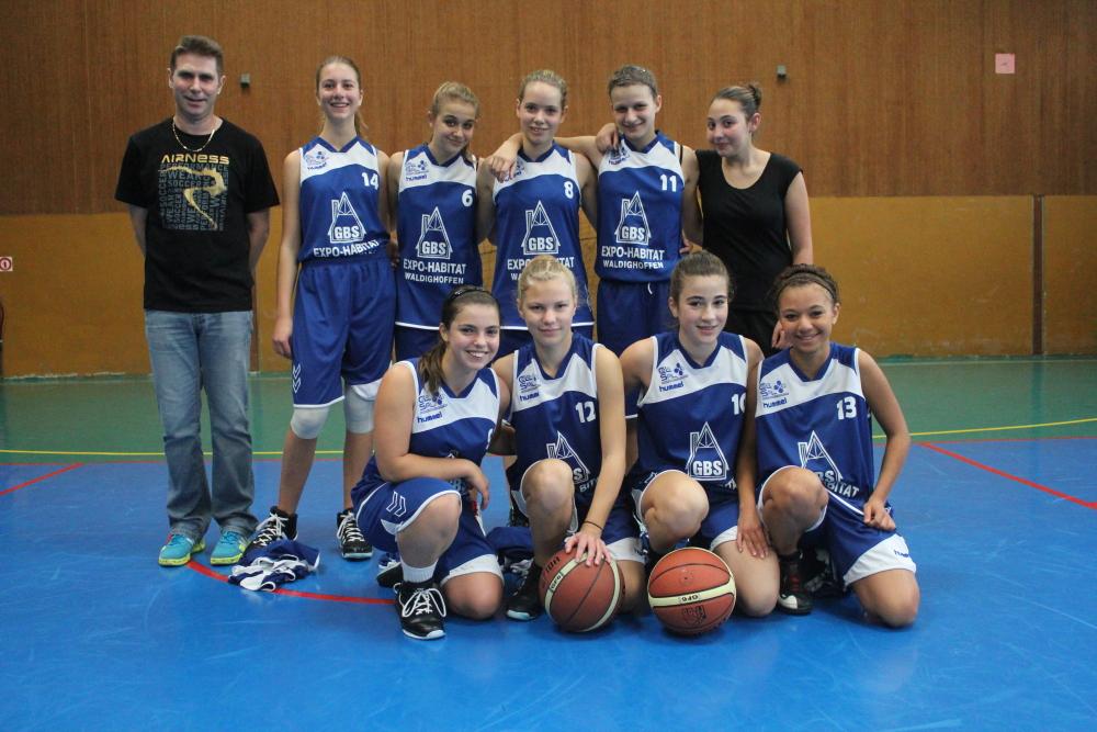Les minimes féminines 1 du basket-club CSSPP Waldighoffen version 2012/2013.