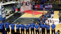 Tournoi de basket à Strasbourg - l'équipe de france.