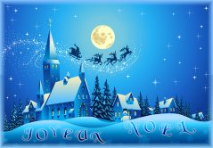 Affiche voeux de Noel.