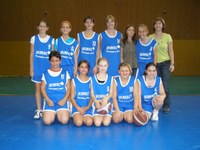 L'équipe des benjamines de la saison 2008/2009.