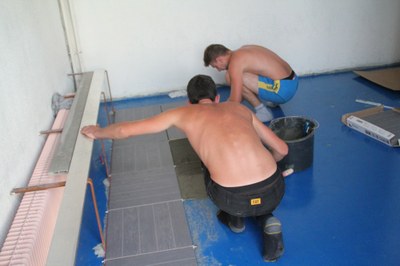 travaux salle été 2014 pendant 12.