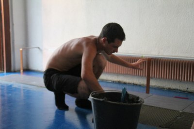 travaux salle été 2014 pendant 15.