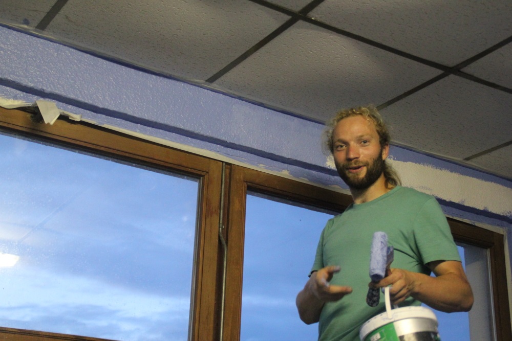 travaux salle été 2014 pendant 50.