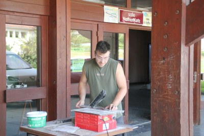 travaux salle été 2014 pendant 70.