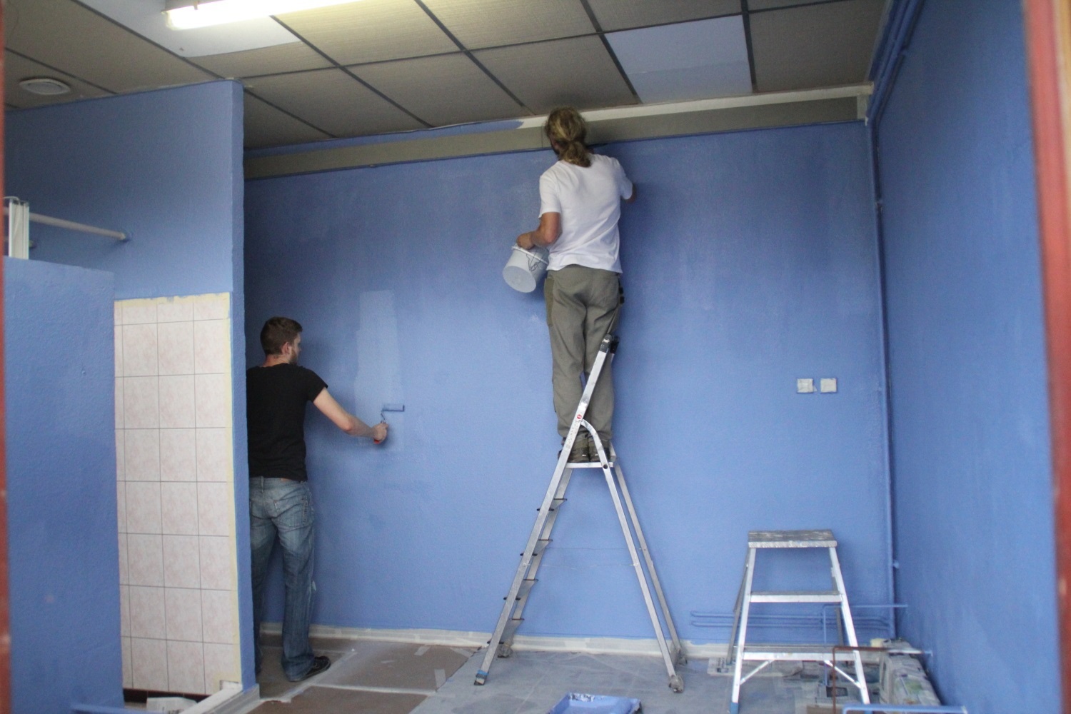 travaux salle été 2014 pendant 72.