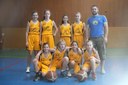 L'équipe des benjamines du basket-club CSSPP Waldighoffen saison 2015/2016.