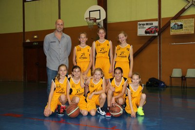 l'équipe des benjamines saison 2016/2017.