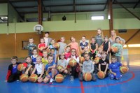 Groupe mini-poussins du basket-club CSSPP Waldighoffen saison 2017/2018.