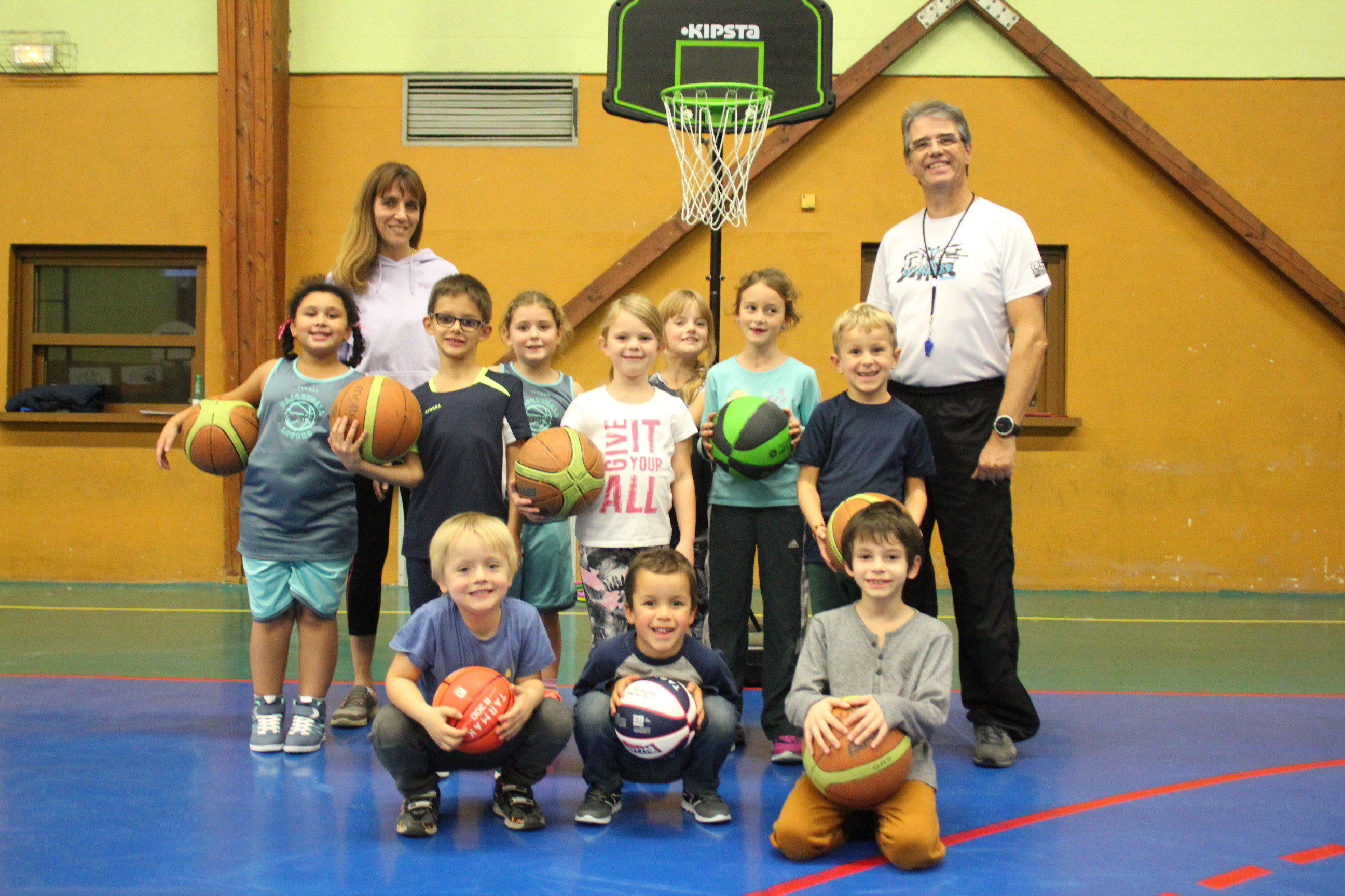 Le groupe des baby-basketteurs du basket-club CSSPP Waldighoffen.