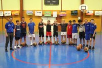 Le groupe des minimes garçons du basket-club CSSPP Waldighoffen.