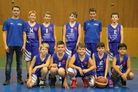 L'équipe des minimes garçons du basket-club CSSPP Waldighoffen.