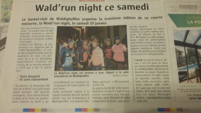 Article journal l'Alsace du mardi 15 janvier 2019.