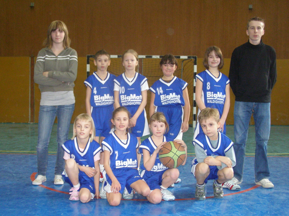 Les mini-poussins du basket-club CSSPP Waldighoffen