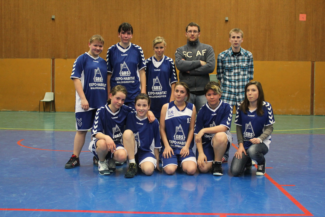 L'équipe 2 des minimes filles du basket-club CSSPP Waldighoffen.