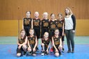 L'équipe des poussines du basket-club CSSPP Waldighoffen saison 2017/2018.