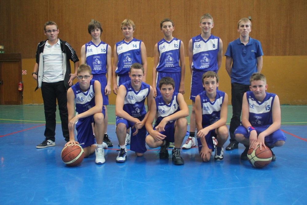 L'équipe des minimes garçons de la saison 2013/2014.