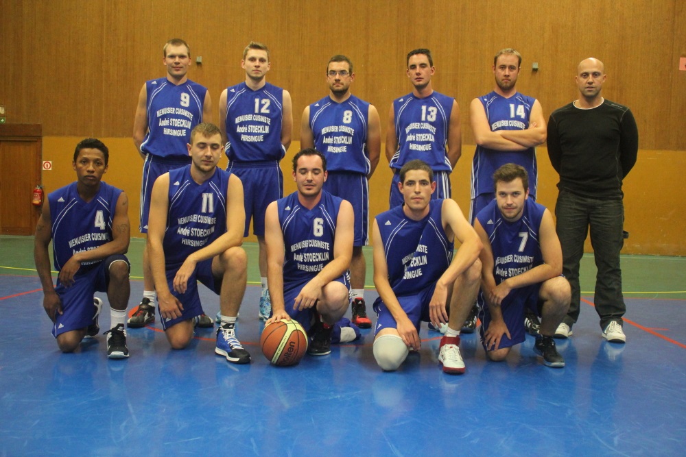 L'équipe des seniors garçons du basket-club CSSPP Waldighoffen 2013/2014.