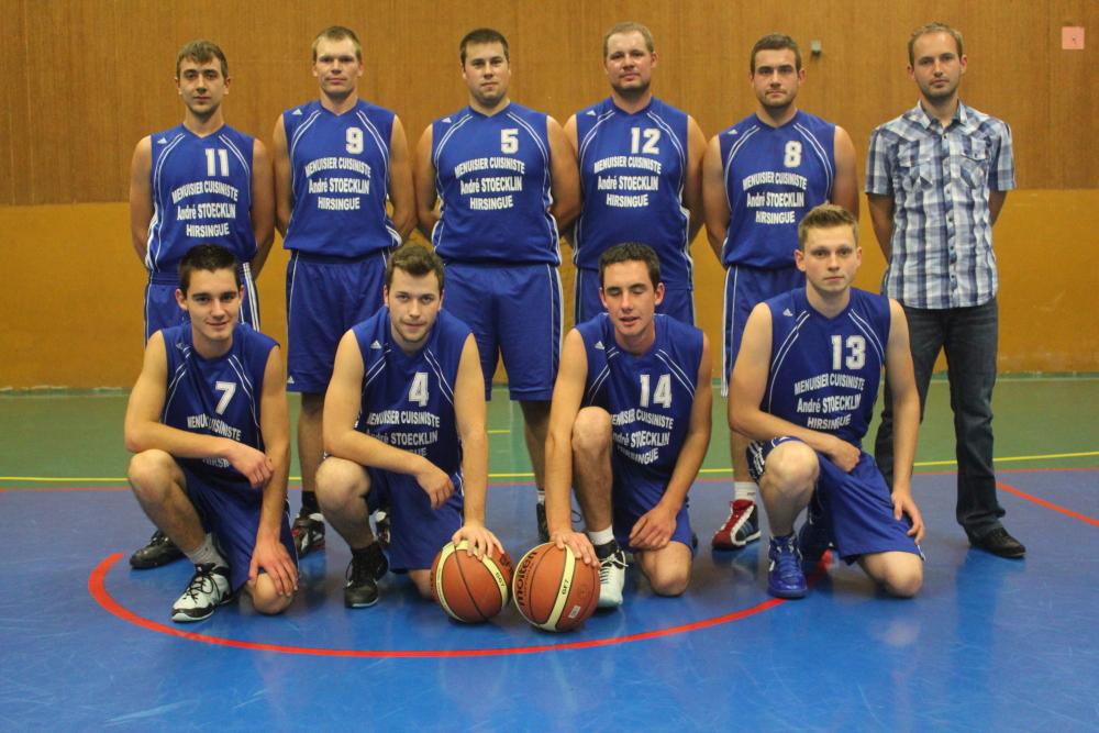 Les seniors garçons du basket-club CSSPP Waldighoffen de la saison 2012/2013.