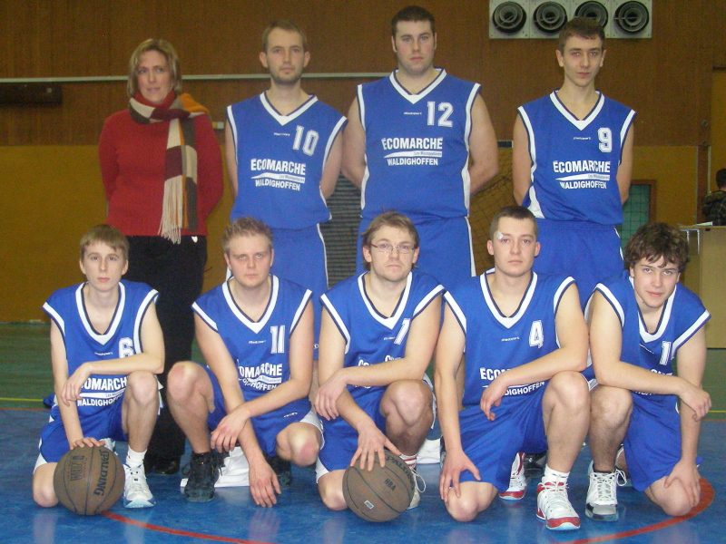 Seniors garçons 2 du basket-club CSSPP Waldighoffen 2009/2010