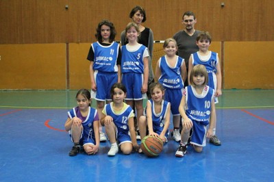 L'équipe des mini-poussins 2 du basket-club CSSPP Waldighoffen.