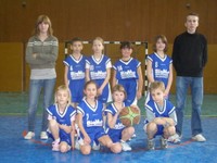 Les mini-poussins du Basket-club CSSPP Waldighoffen.