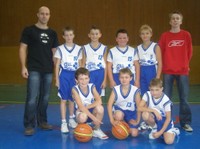 Les poussins du basket-club CSSPP Waldighoffen.