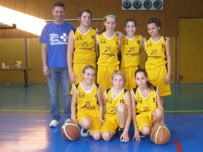 Les benjamines 1 du basket-club CSSPP Waldighoffen