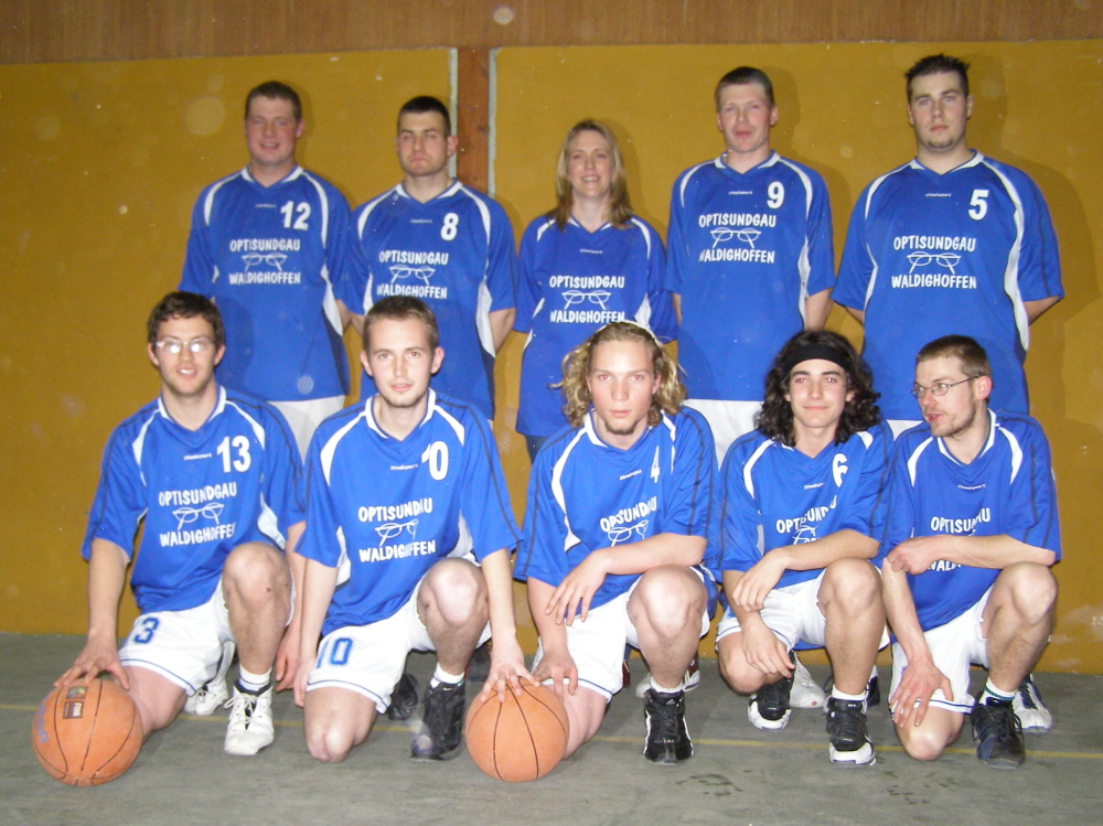 L'équipe des séniors garçons du basket-club CSSPP Waldighoffen de la saison 2005/2006