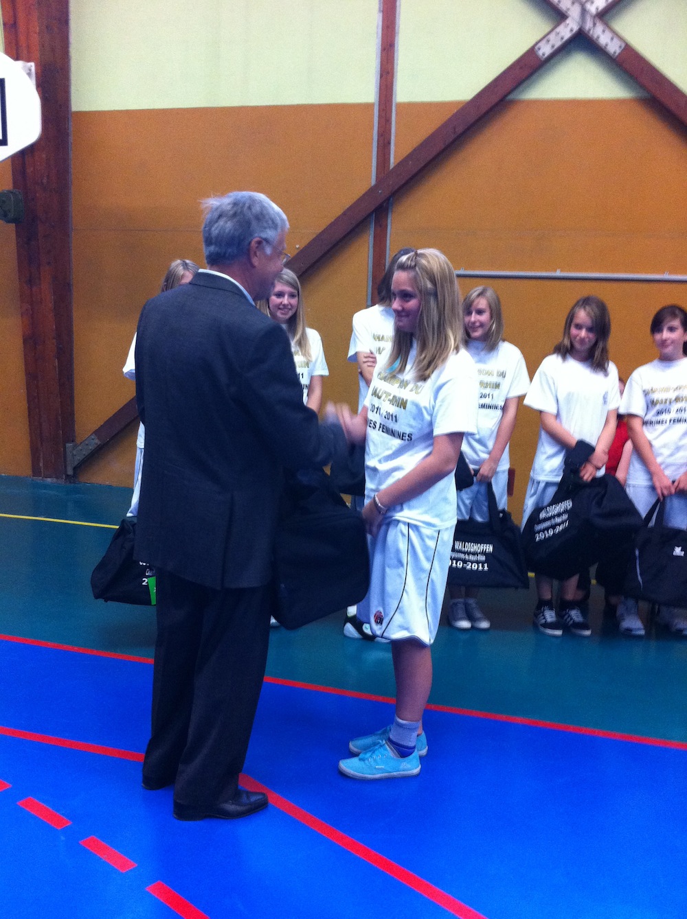 Remise du sac à joueuse A