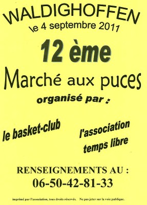 Marché aux puces du basket-club CSSPP Waldighoffen.