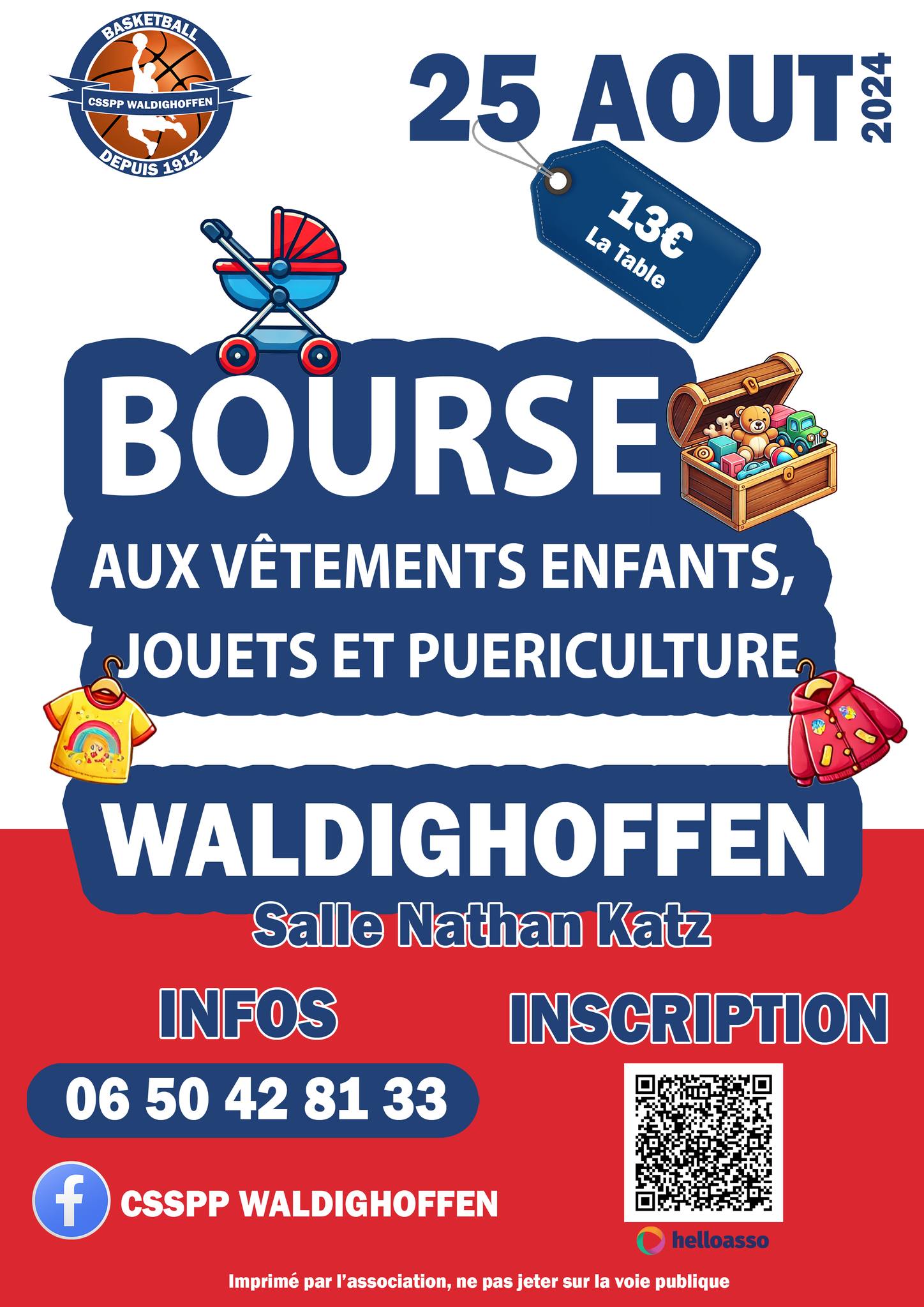 Affiche bourse aux vêtements 2024