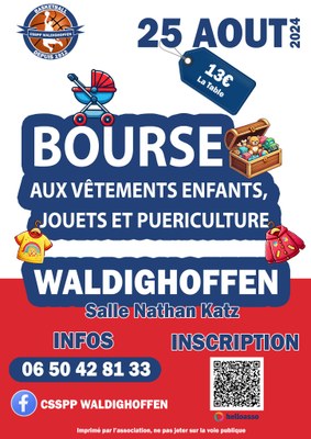 Affiche bourse aux vêtements 2024