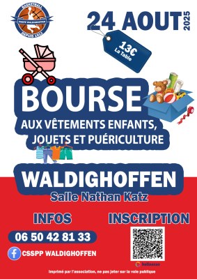 Affiche Bourse aux vêtements 2025