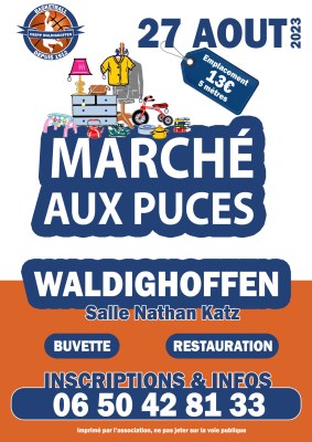 Affiche marché aux puces 2023