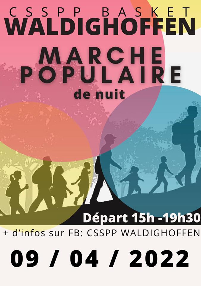 Affiche marche populaire