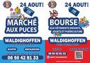 Affiche marchés aux puces et bourses vêtements 2025