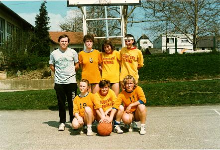 Les minimes féminines de la saison 1985/1986