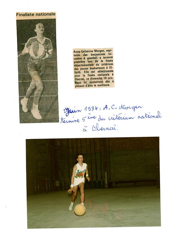 Une jeune basketteuse classée au critérium du jeune basketteur.