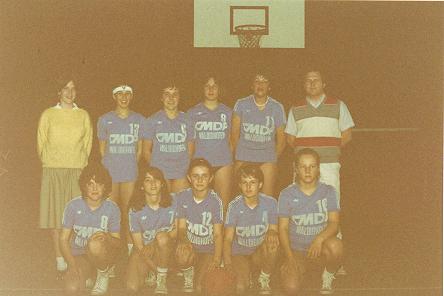 Les minimes féminines du basket-club CSSPP Waldighoffen de la saison 84/85.