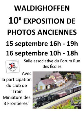 Affiche 10ème expo photo anciennes du cercle d'Histoire