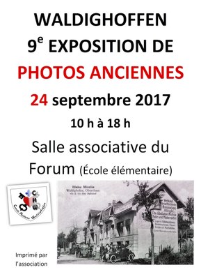 Affiche 9eme expo photo anciennes du cercle d'Histoire