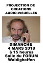 Affiche projection audio-visuelles 2018