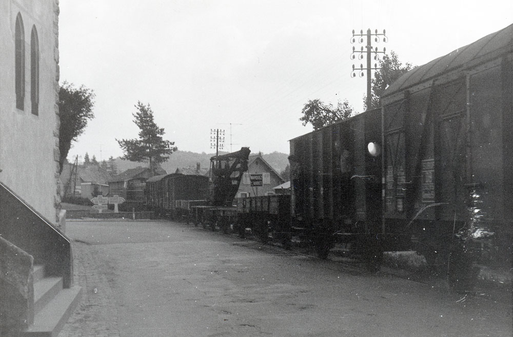 passage du dernier train de marchandises