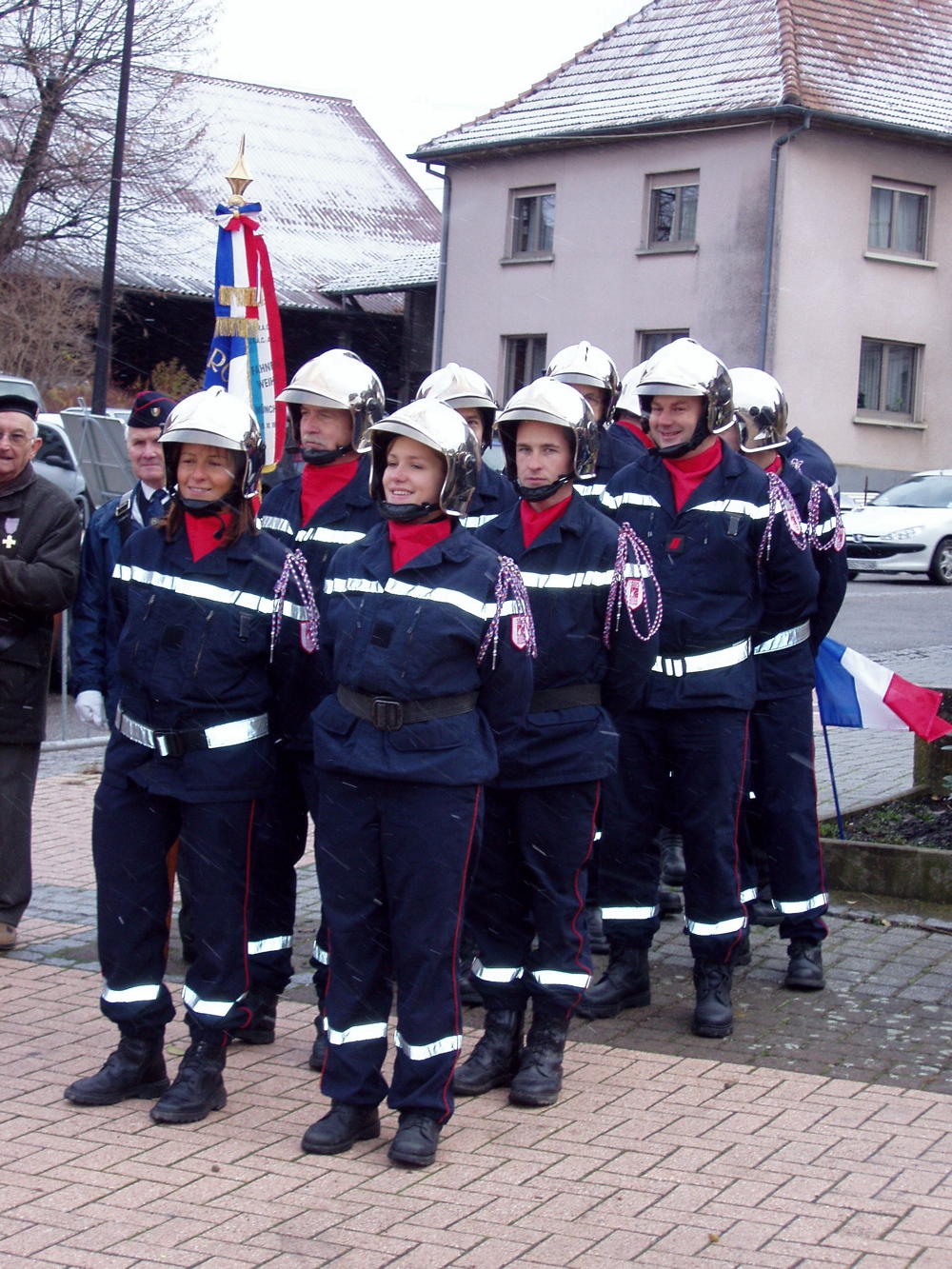 Saint Cyriens à Waldighoffen le 22 novembre 2008 - pompiers