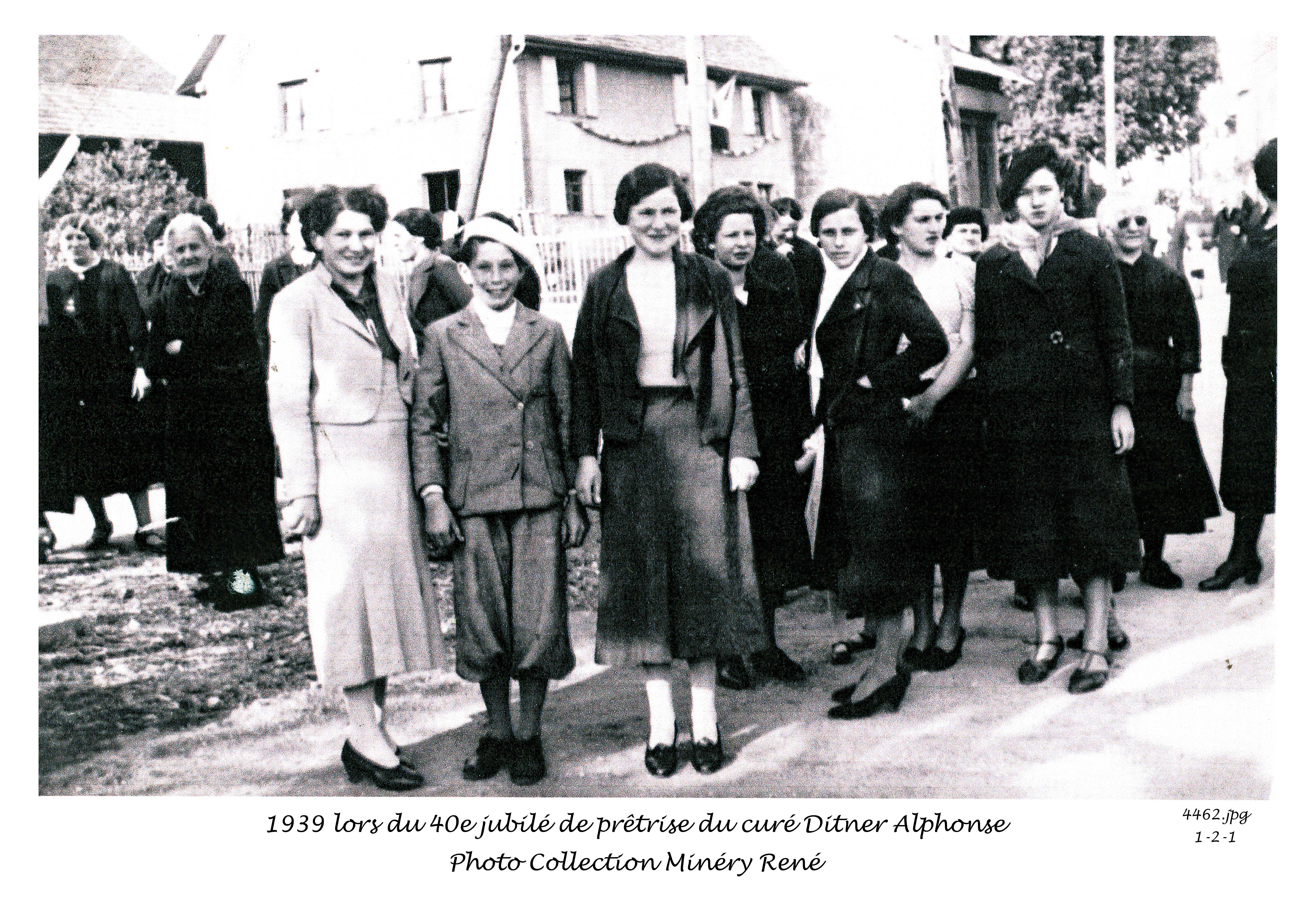 Photo jubilé Curé Alphonse Ditner 1939