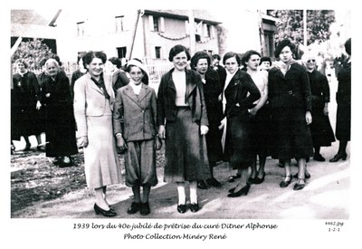Photo jubilé Curé Alphonse Ditner 1939